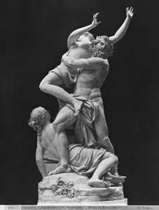 Rape of Proserpina av Pluto medan en av hennes följeslagare håller henne tillbaka, 1699 (gips av marmor) (se även 346173)