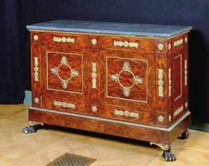 Skänk, ca 1810 (trä och marmor) av Francois H. G. (attr. to) Jacob Desmalter