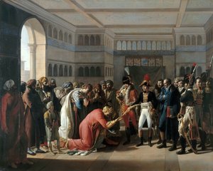 Bonaparte överlämnar sabeln till militärbefälhavaren i Alexandria, juli 1798 av Francois Henri Mulard