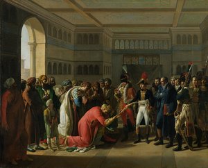 General Bonaparte ger ett svärd till militärchefen i Alexandria, juli 1798, 1808 av Francois Henri Mulard