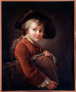 En ung elev Målning efter Francois Hubert Drouais (1727-1775) 1700-talet