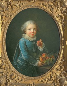 Pojke med persikor, 1760 av Francois Hubert Drouais