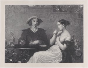 Caféet, 1840. av Francois Joseph Aime de Lemud