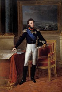 Porträtt vid foten av Louis Antoine d