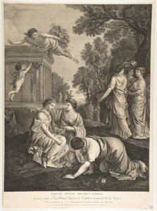 Mercury och Herse.n.d. av Francois Jourd