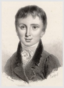 Franz Liszt vid 11 års ålder, ca. 1822. av Francois Le Villain