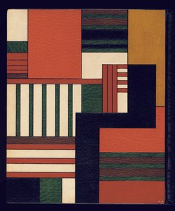 Omslag till "The Charming Story of Adolescence, Sugar of Love" av Joseph Charles Victor Mardrus, färgad av Jean Dunand (1877-1942), ca 1927 (marocko)