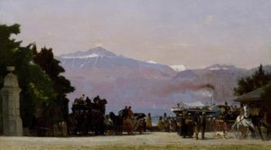 En Ouchy av Francois Louis David Bocion