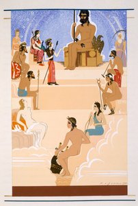 Zeus dyrkan, en illustration ur "L