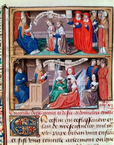 Council of Clermont (1095): preche of the First Crusade av Urbain II - Exkommunikation av påven Urban II av Filip I, kung av Frankrike och Bertrade av Montfort 1095 - Påven Urbain III talar till fyra unga kvinnor (Council of Clermont 1095, Excommunication