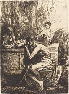 Meditation av Francois Nicolas Chifflart