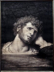 Tallrik som illustrerar romanen "The Workers of the Sea"" av Victor Hugo (1802-1885): teckning av Francois Nicolas Chifflart (1825-1901) 1882 Paris, Maison Victor Hugo