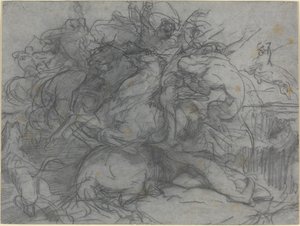 Studie för "Surprise" (Battle of the Tigers)