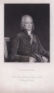 Charles Maurice de Talleyrand-Perigord, fransk politiker och diplomat (gravyr)