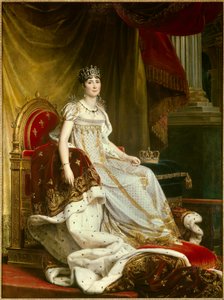 Porträtt av kejsarinnan Josephine de Beauharnais (1763-1814) i kröningsdräkt Målning av Francois Gerard (1770-1837). Storlek 2,1x1,3m. Fontainebleau, chateau de Fontainebleau --- Porträtt av kejsarinnan Josephine de Beauharnais (1763-1814) i hennes coro av Baron François Pascal Simon Gérard