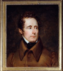 Porträtt av Alphonse de Lamartine (1791-1869), fransk författare och politiker. Målning av Francois Gerard (1770-1837) av Baron François Pascal Simon Gérard