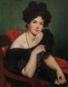 Porträtt av en dam, ca 1830 (olja på duk)