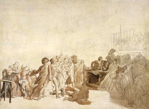 Den 10 augusti 1792, c.1795-9 (olja och grafit på duk) av Baron François Pascal Simon Gérard