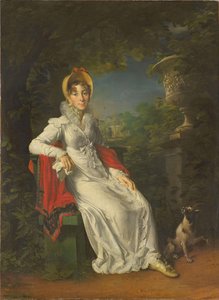 Caroline Bonaparte 1782-1839, drottning av Neapel och Sicilien, i Bois de Boulogne, 1820-1830 av Francois Pascal Simon Gerard