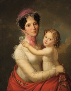 Eleonora Mayer, Freifrau zu Gravenegg med dottern Isabella av Francois Pascal Simon Gerard