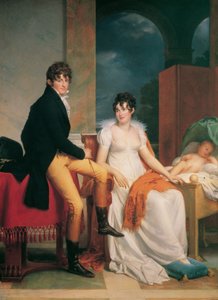 Moritz Christian Reichsgraf von Fries med sin fru Maria Theresia Josepha, född prinsessan Hohenlohe-Waldenburg-Schillingsfürst, och deras son Moritz