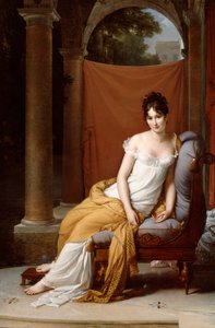 Porträtt av Juliette Recamier, 1805.