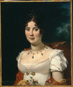 Porträtt av en dam av Francois Pascal Simon Gerard