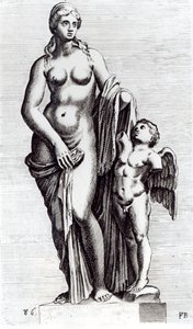 Heavenly Venus, ca 1653 (etsning) (bw foto) av Francois Perrier