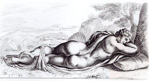 Hermafrodit i Borgheseträdgården, c.1653 av Francois Perrier