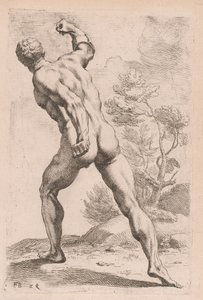Borghese Gladiator, bakifrån [skylt 29] av Francois Perrier
