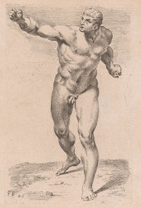Borghese Gladiator, framifrån [skylt 26] av Francois Perrier