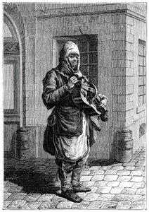 Resande musiker, 1885. av Francois Robert Ingouf