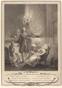 Vinterkvällen av Francois Robert Ingouf after Sigmund Freudenberger