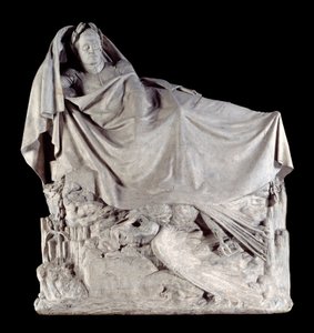 Kejsar Napoleon I (1769-1821) vaknar upp till de odödliga. Skulptur på gips av Francois Rude (1784-1855) 1842 Paris, musee d