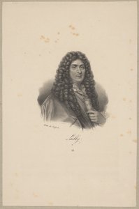 Jean-Baptiste Lully (1632 Florens - 1687 Paris) - fransk tonsättare av italienskt ursprung av Francois Seraphin Delpech