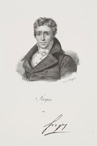 Porträtt av Emmanuel Joseph Sieyès av Francois Seraphin Delpech
