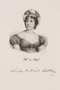 Porträtt av Madame de Staël av Francois Seraphin Delpech