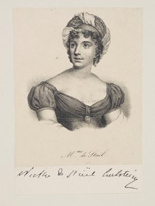 Porträtt av Madame de Staël av Francois Seraphin Delpech
