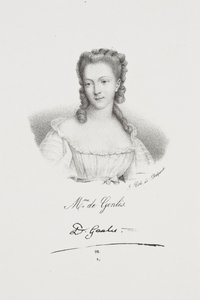 Porträtt av författaren Félicité de Genlis av Francois Seraphin Delpech