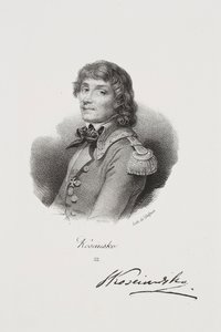 Porträtt av frihetskämpen Tadeusz Kościuszko av Francois Seraphin Delpech