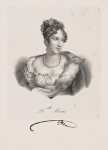 Porträtt av fröken Mars (pseudonym för Anne Françoise Hyppolyte Boutet Salvetat) av Francois Seraphin Delpech