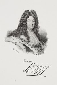 Porträtt av kung Ludvig XIV av Francois Seraphin Delpech