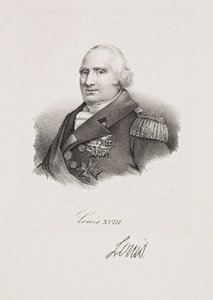 Porträtt av kung Ludvig XVIII av Francois Seraphin Delpech
