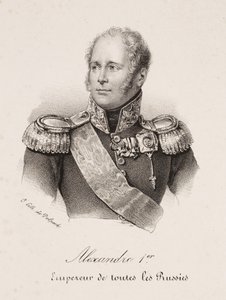 Porträtt av tsar Alexander I av Ryssland av Francois Seraphin Delpech