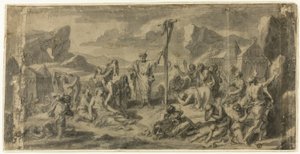 Mose och ormen av mässing av Francois Verdier