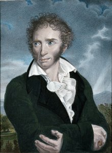 Porträtt av Ugo Foscolo av Francois Xavier (after) Fabre