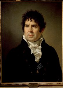 Porträtt av gravören Giovanni Antonio Santarelli av Francois Xavier Fabre
