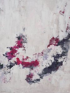 Moderna magenta streck av Françoise Wattré