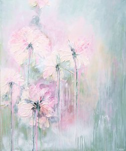 Mjuka pastellblommor av Françoise Wattré