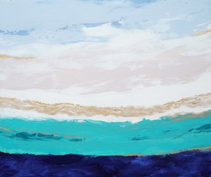 Teal Ocean Serenity av Françoise Wattré